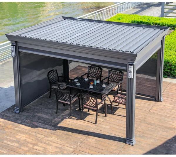Year-Round Backyard Escape: Smart Aluminum Louvered Pergola Built for Family