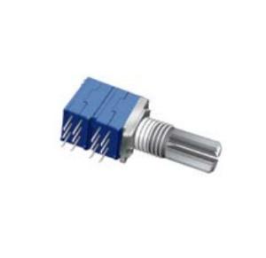 China 9mm rotary potentiometer with metal shaft,interphone potentiometer, carbon potentiometer, trimmer potentiometer factory