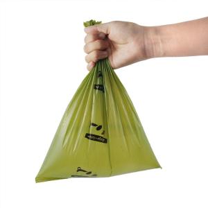 China EN13432 Biodegradable Pet Waste Bags One Or Two Color Printing OEM Service factory