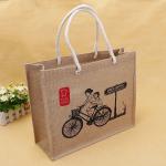 OEM Cotton Jute Tote Bags For Fruit Vegetables Digital Imprint Printing