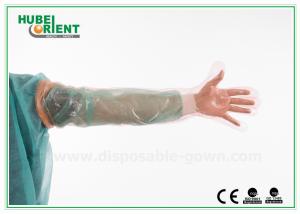China Colorful Long Plastic Disposable Arm Sleeves Protective Gloves For Veterinary Use factory