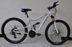 Chinese factory cheap price 26 size hi-ten steel 21 speed dual suspension MTB