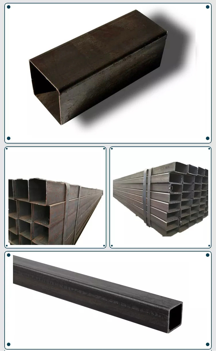 A53 Welded Carbon Steel Tube Black Painted ASTM CS ERW Pipe