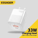 Square Brick Type C Small Travel Fast Cellphone Charger 33w 5A With GaN US Plug