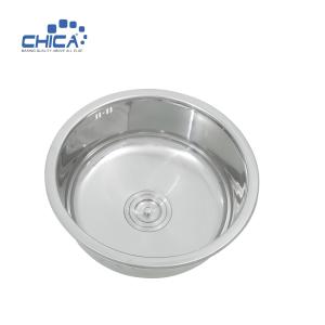 China Topmount Kitchen Sink Single bowl sink Round sink Stainless Steel Kitchen Sink factory