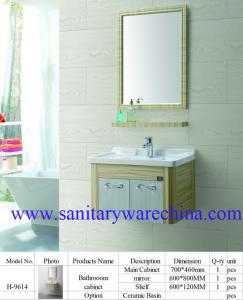 China Modern Alunimun Bathroom Vanity/ aluminum alloy bathroom cabinet/Mirror Cabinet /H-9614 factory