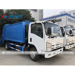 China LHD 120HP ISUZU 6cbm 4X2 Compactor Garbage Truck on sale