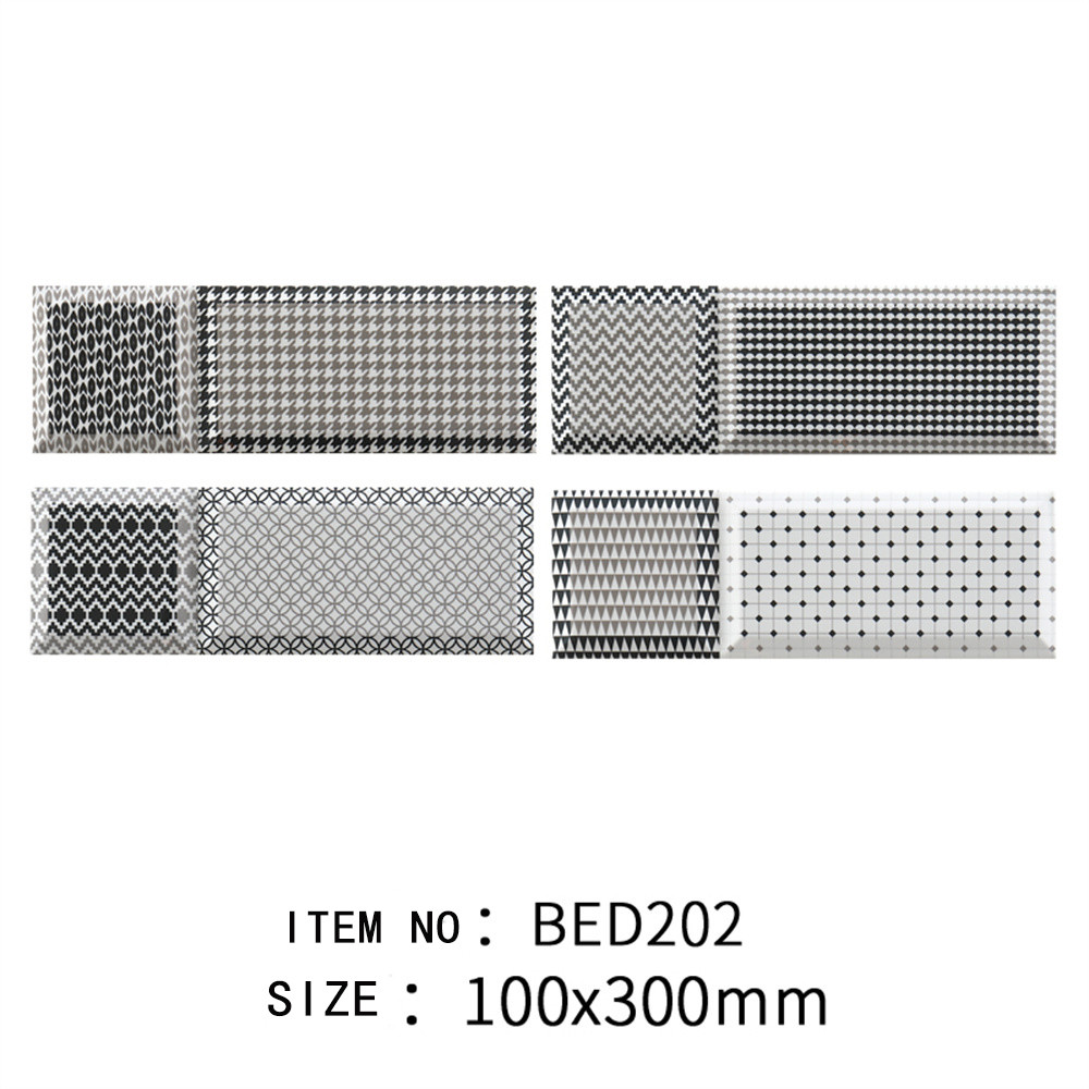 Enticing, Glossy Mixed Paking Indoor Decor Wall Tiles 10x30cm For Bathroom And Kitchen, ISO9001 Certified