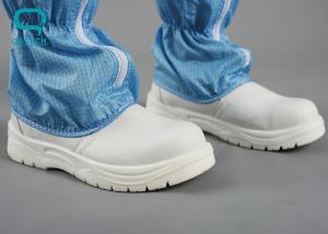China Steel Cap Clean Room Boots , ESD Steel Toe Boots Customized Color factory
