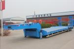 2 Axles 3 Axle 4 Axle Heavy Duty Hydraulic Low Loader Semi Trailer for Heavy