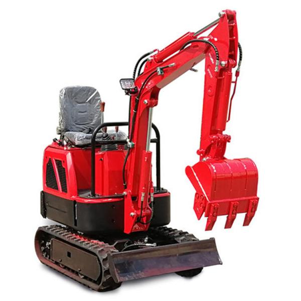 OEM Red Small Digger Diesel Engine Mini Excavators For Farm Winery Agricultural