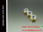 M3-0.5 DIN 985 Class 8 Zinc Finish Steel Nylon Insert Lock Nut