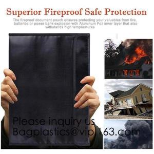 Fireproof Document Bag, Bug Out Bags, Wallet, Briefcase, File Protection,