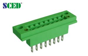 China 5.08mm Through Panel Terminal Block , 300V 18A 2-22P Male Pluggable Terminal Block factory