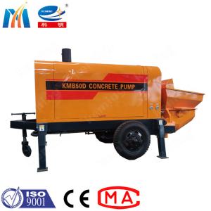 China 100m Delivery Height Electric Small Concrete Pump For Aggregate Density 2.5t/M3 factory