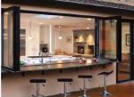 Thermal Insulation Foldable Aluminium Window for Soundproof and Good Sound
