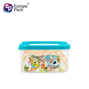 China Cartoon pattern Plastic food containers with lids preservation box factory