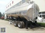 Aluminum Alloy Wheat Flour Bulk Tanker with Tipping Hydraulic Cylinder (6000USG