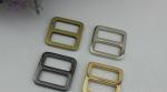 High quality 20 mm nickel color flat shape adjustable metal slide buckles for