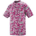 wholesale blank summer t-shirt dry fit soft high quality camo softball jersey