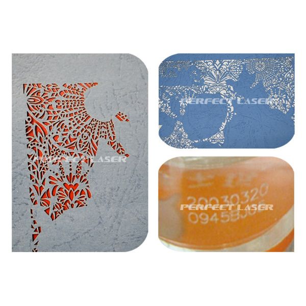 Glass Tube Flying C02 Fiber Laser Marking System 60w 80w Energy Saving Water Cooling