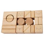 Solid Wood Stacking Block Toy Shape Cognition DIY For Kids Children