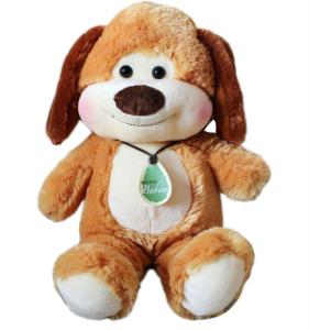 China 10 inch Children Lovely Small Stuffed Animals Plush Dog with Badge factory