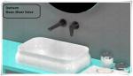 PPR Basin Valve Concealed Mixer Valve Cold Hot Water Faucet Black Color Ppr