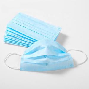 China Non Irritating 3 Ply Non Woven Face Mask Fiberglass Free Good Air Permeability factory