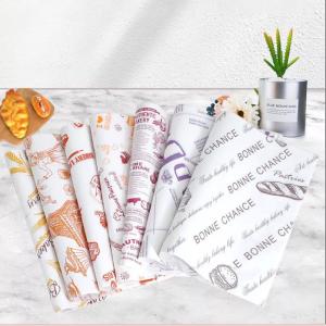 China 40gsm Greaseproof Food Wrapping Paper 10x10 Cake Packaging Jumbo Roll on sale