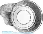 10'' Inch Round Tin Foil Pans Disposable Aluminum, Extra Deep Freezer & Oven