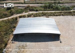 China Warehouse Electric Sliding Shed Outdoor Remote Control Stadium Awning Movable factory