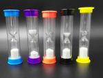 Cheap Mini Style Plastic Tube Timer Sandglass 1Minute/3Minutes/5Minutes, For