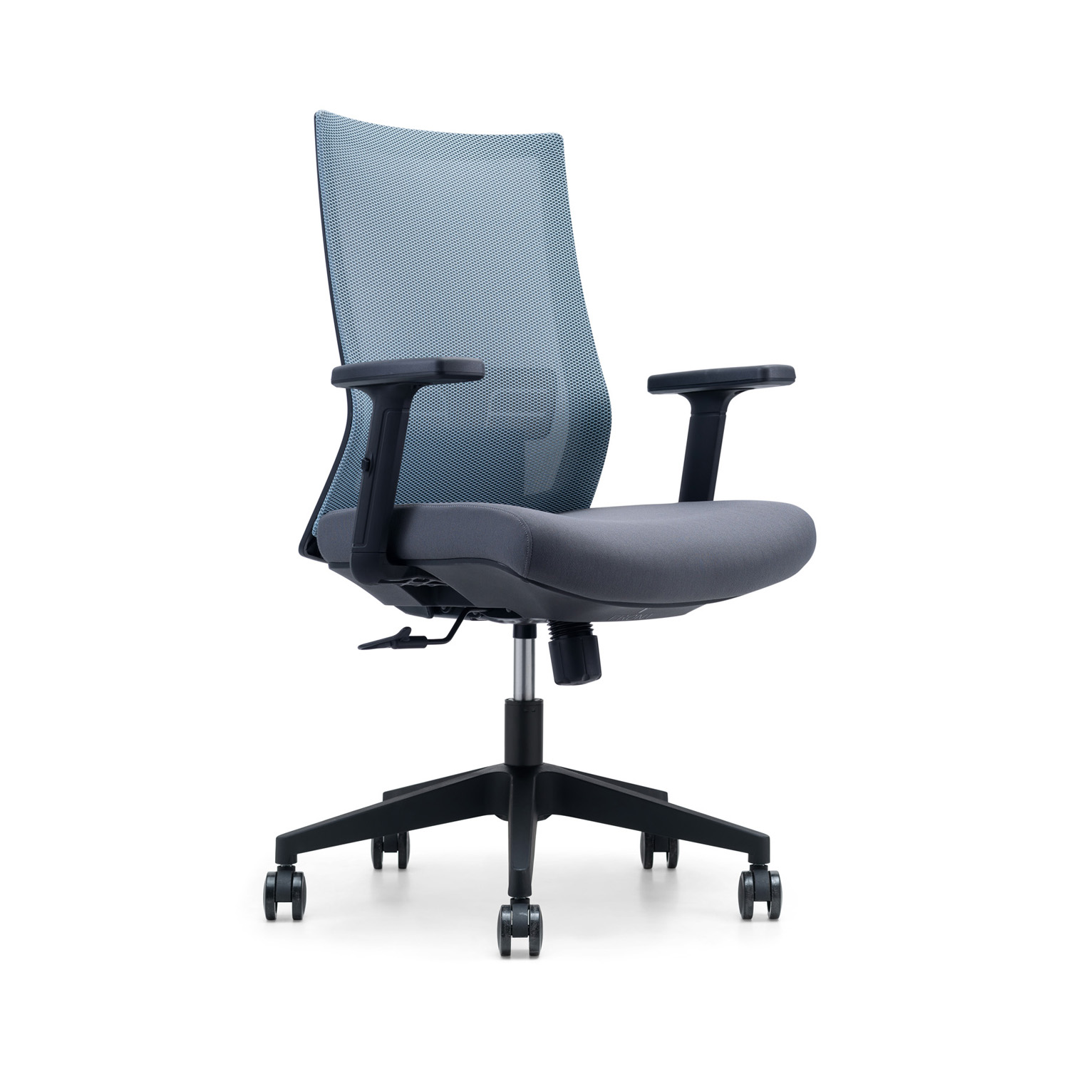 Modern Design Style Fabric Mid-back Mesh Office Executive Chair with 2D Arm Ergonomic
