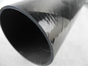 China Printing Machine Beam Carbon fiber Filament Wound Tube 30 Degree Winding Angle factory