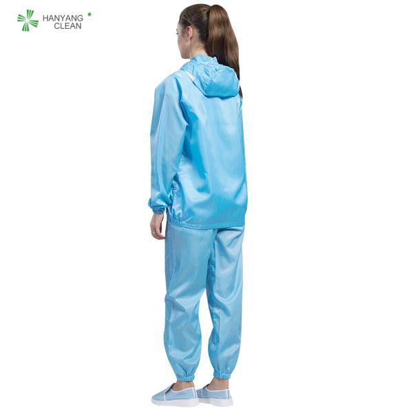 Anti Static Autocalvable Clean Room Garments Hooded Jacket And Pants For