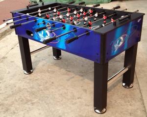 China Multicolor 5 Feet Soccer Game Table Comfortable Wooden Foosball Table For Kicker Match factory