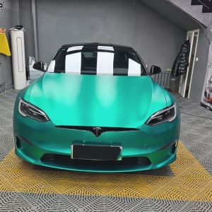 Matte Chrome Metal Emerald Green Best Auto Paint Protectiong TPU Car Body Wraps