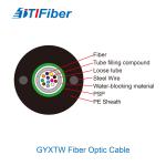 GYXTW PE Sheath Steel wire Fiber Optic Armored Cable Central Loose Tube