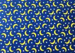 140GSM Cotton Velvet Fabric Water Printing For Home Textile Moons Stars Pattern