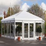 Arab Hexagon Marquee Tent Glass Wall Party Wind Resisant Structure