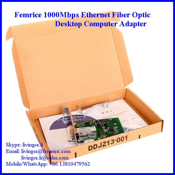 Gigabit Ethernet NIC Card SFP Slot 1 Port Desktop Computer Network Card 1000BASE
