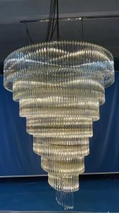 China ODM Luxury Pendant Lamp High End Large Foyer Chandelier Durable factory