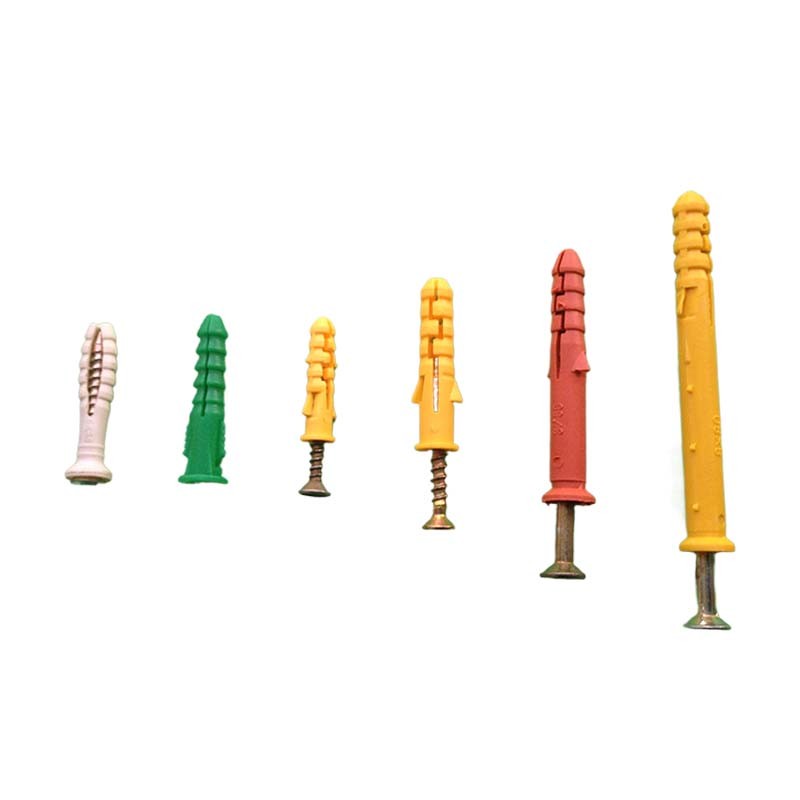 Wall Plug Hammer 75mm Plastic Expansion Anchor With Screw