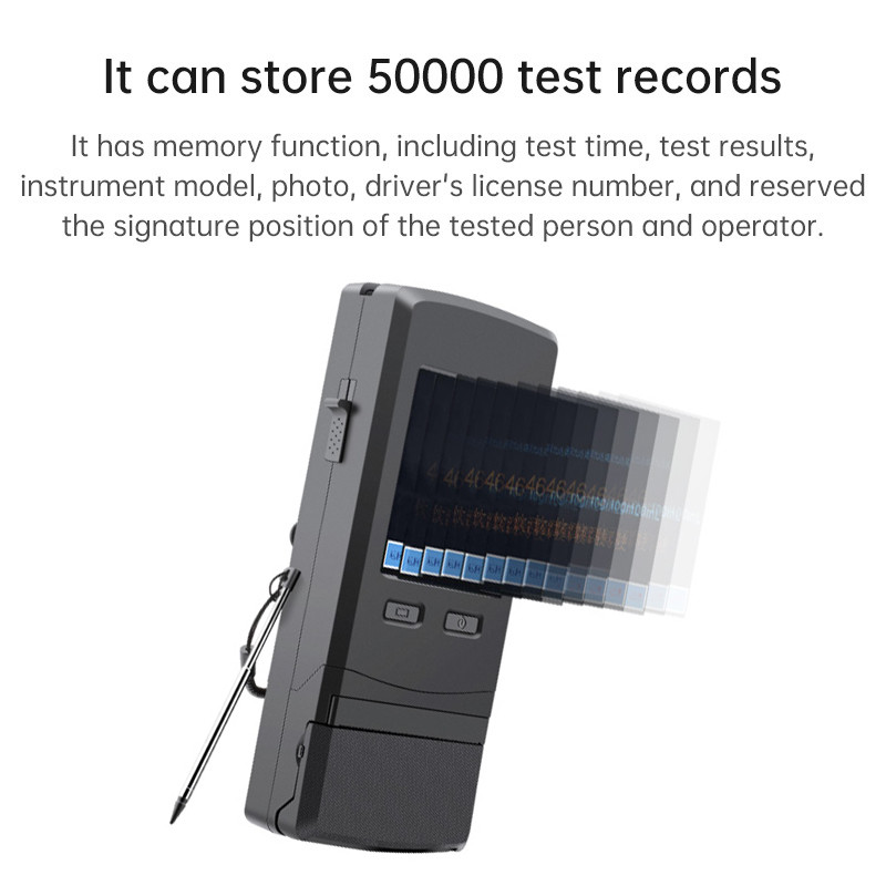 High Sensitivity Alcohol Breathing Analyzer Machine With Embedded Printer
