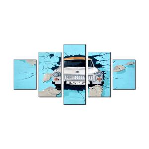 China Creative Wall Decoration Office Decor 5-panels canvas prints in the room wall or door factory