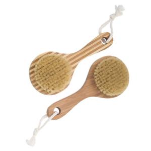 China Home Bath Exfoliation Natural Bristle Body Brush With Round Brush Head factory