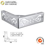 55mm high hollow out furniture legs silver metal sofa legs SL-098