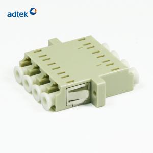 China 1000mating LC Quad Adapter , Multimode Fiber Optic Coupler factory