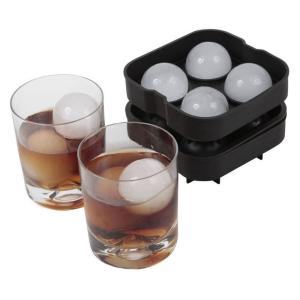 China FDA 4 Cavity 125g Ball Shape Silicone Ice Cube Trays factory